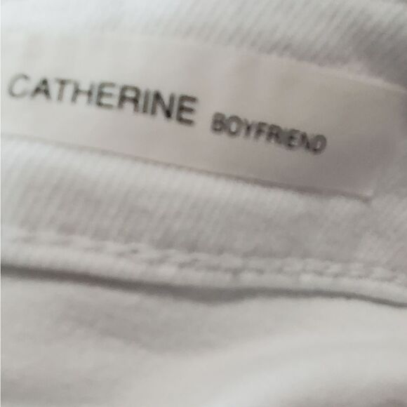Kut from the Cloth White Cuffed White Catherine Boyfriend Jeans - Picture 9 of 9